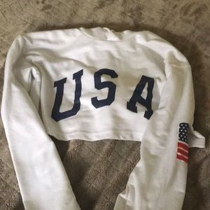 Cropped brandy Melville sweater